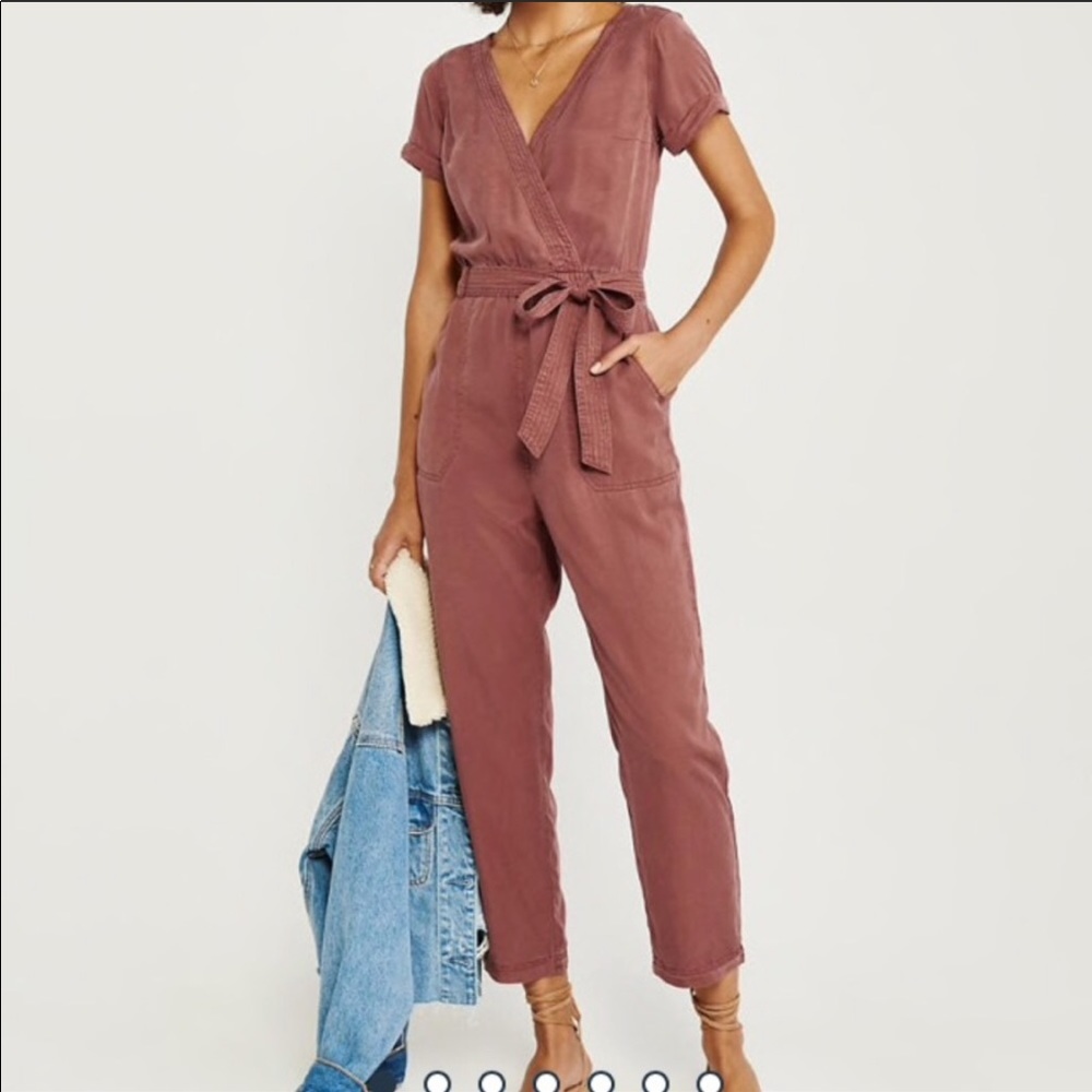Rust Abercrombie & Fitch jumpsuit